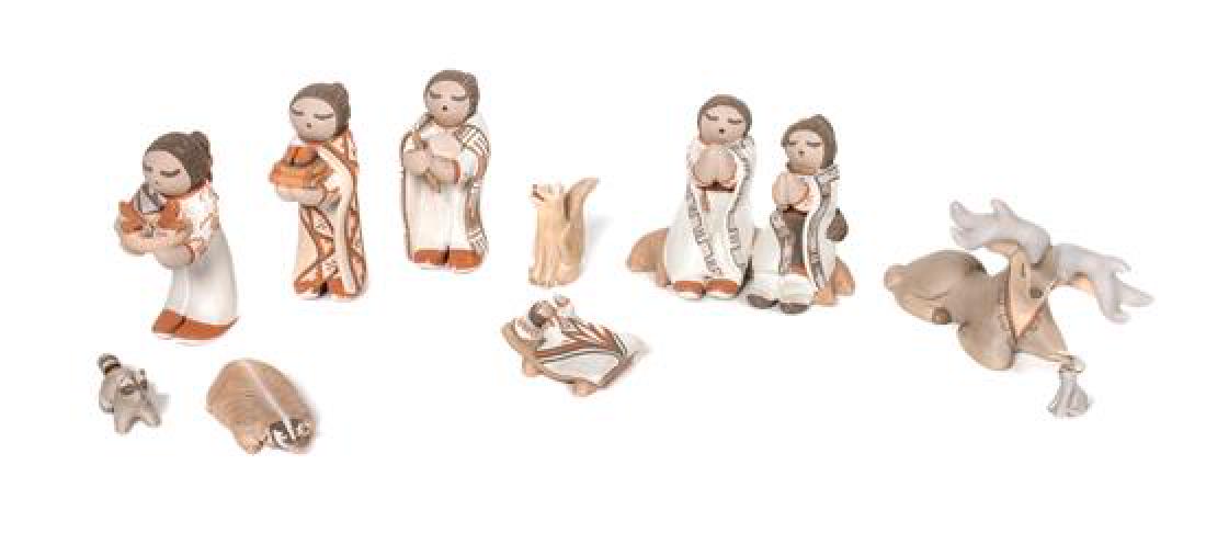 Robin Teller (b. 1954) Isleta Nativity Set Height of (1 of 1)