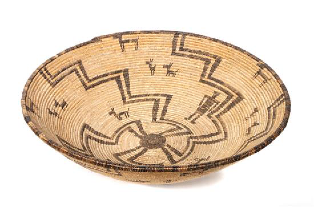 Western Apache Pictorial Tray Diameter 17 1/7 inches (1 of 1)