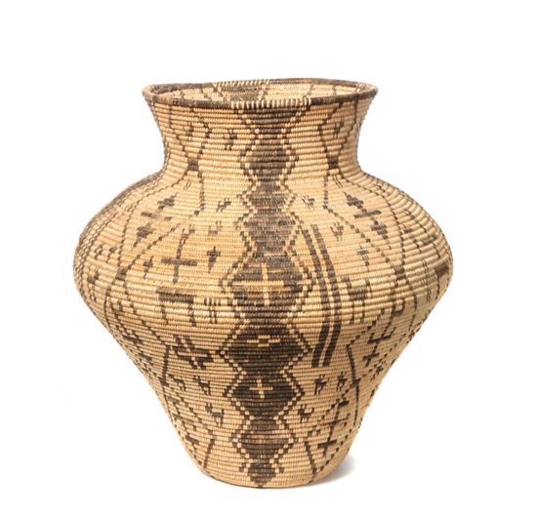 Western Apache Pictorial Olla Basket Height 13 1/2 x (1 of 1)
