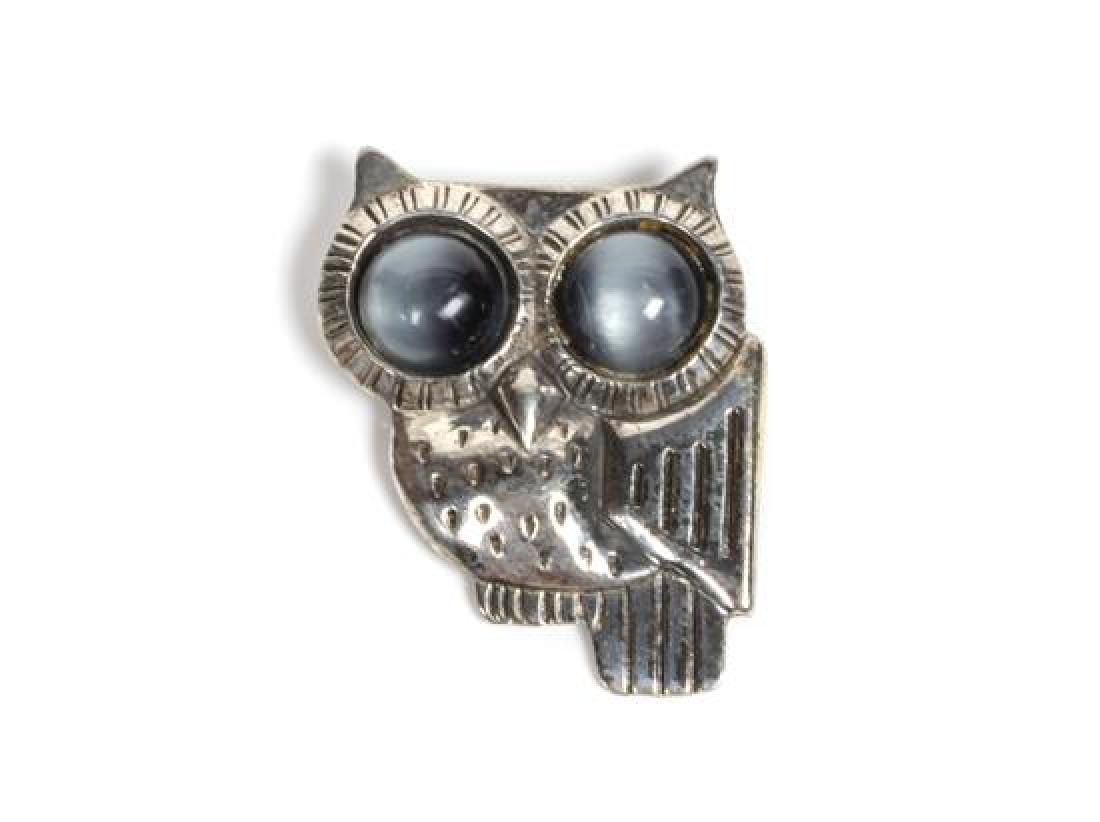 Mexican Silver and Agate Brooch, William Spratling (1 of 1)