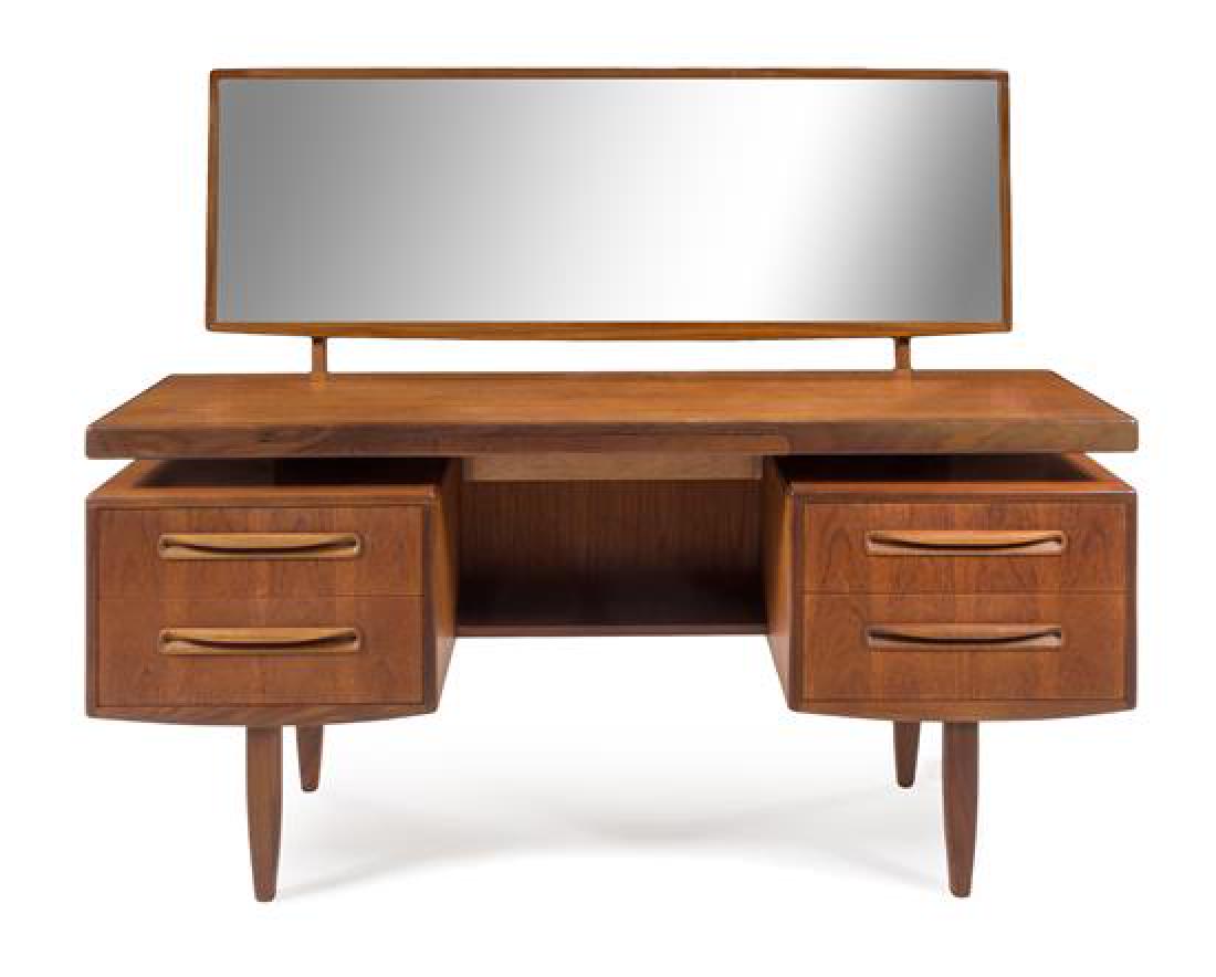 Scandinavian Design, c.1960, desk/vanity with mirror (1 of 1)