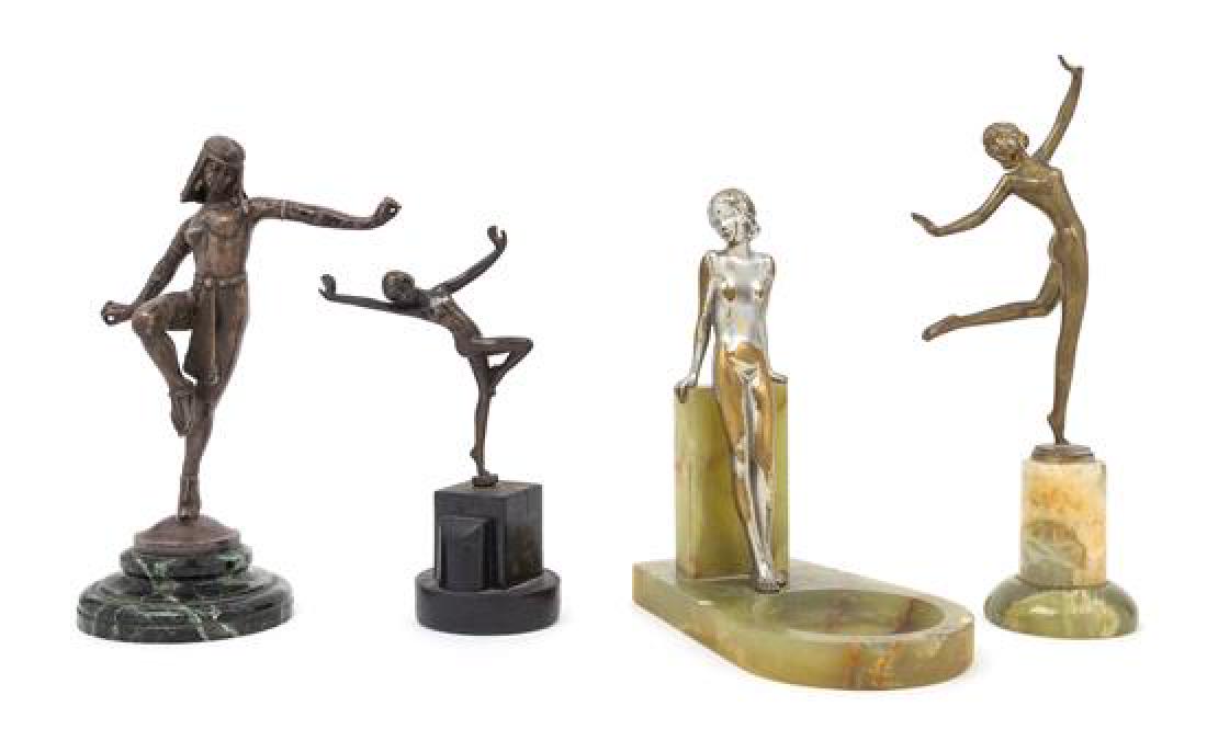 Art Deco, 1920s, a group of four sculptures, each (1 of 1)