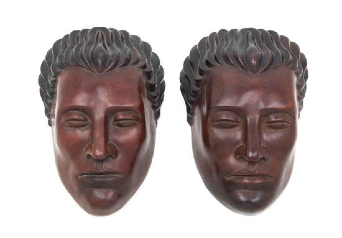 Art Deco, FIRST HALF 20TH CENTURY, a pair of masks (1 of 1)