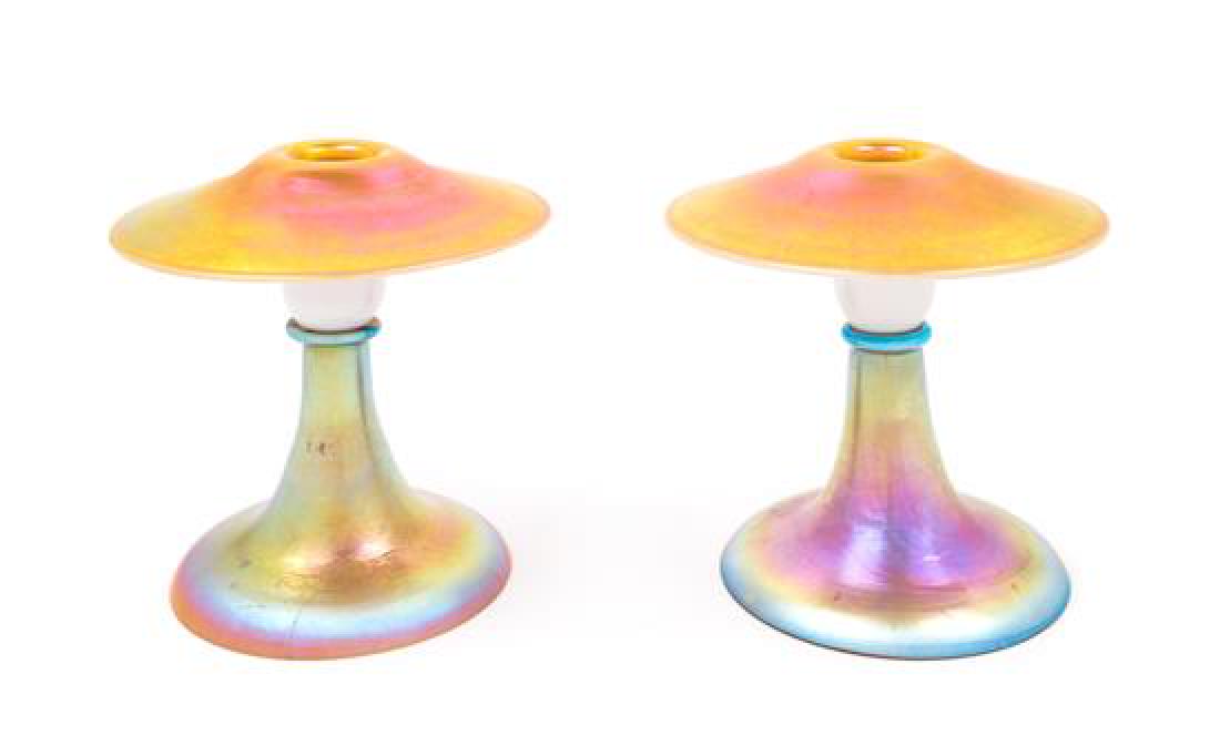 Steuben, FIRST HALF 20TH CENTURY, a pair of Calcite (1 of 1)