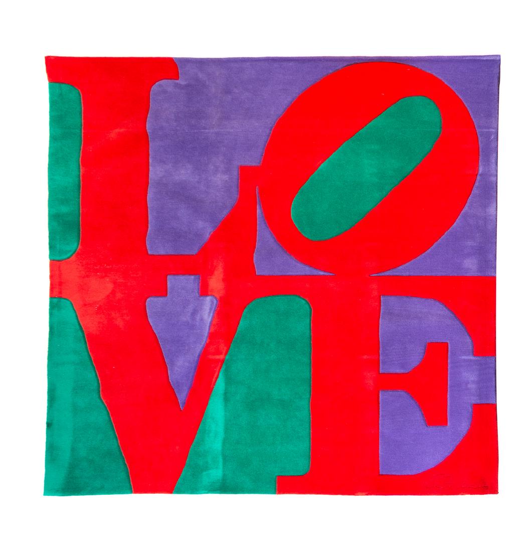 Robert Indiana, (American, born 1928), Chosen Love rug (1 of 1)
