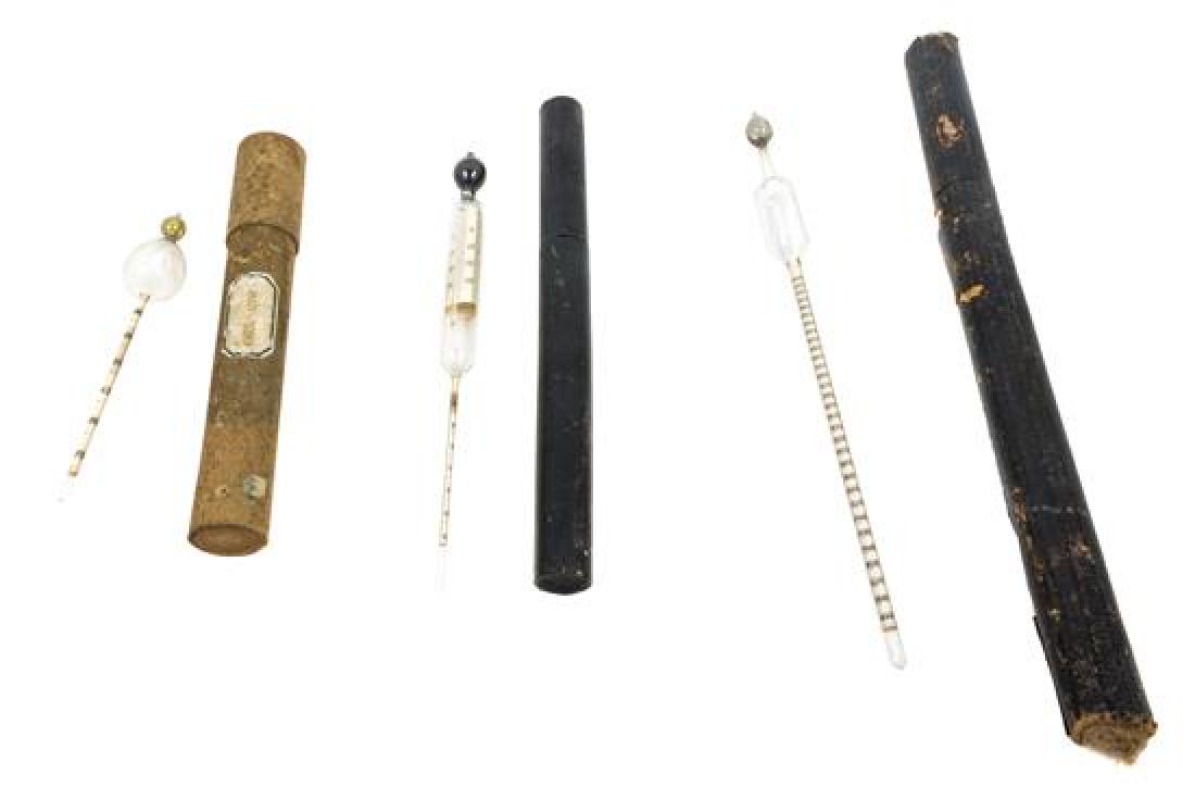 * Two German Glass Hydrometers Length of longer 14 1/2 (1 of 1)