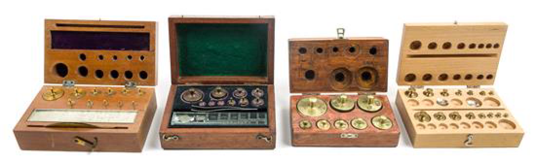 * A Group of Four Balance Scale Weight Sets Width of (1 of 1)