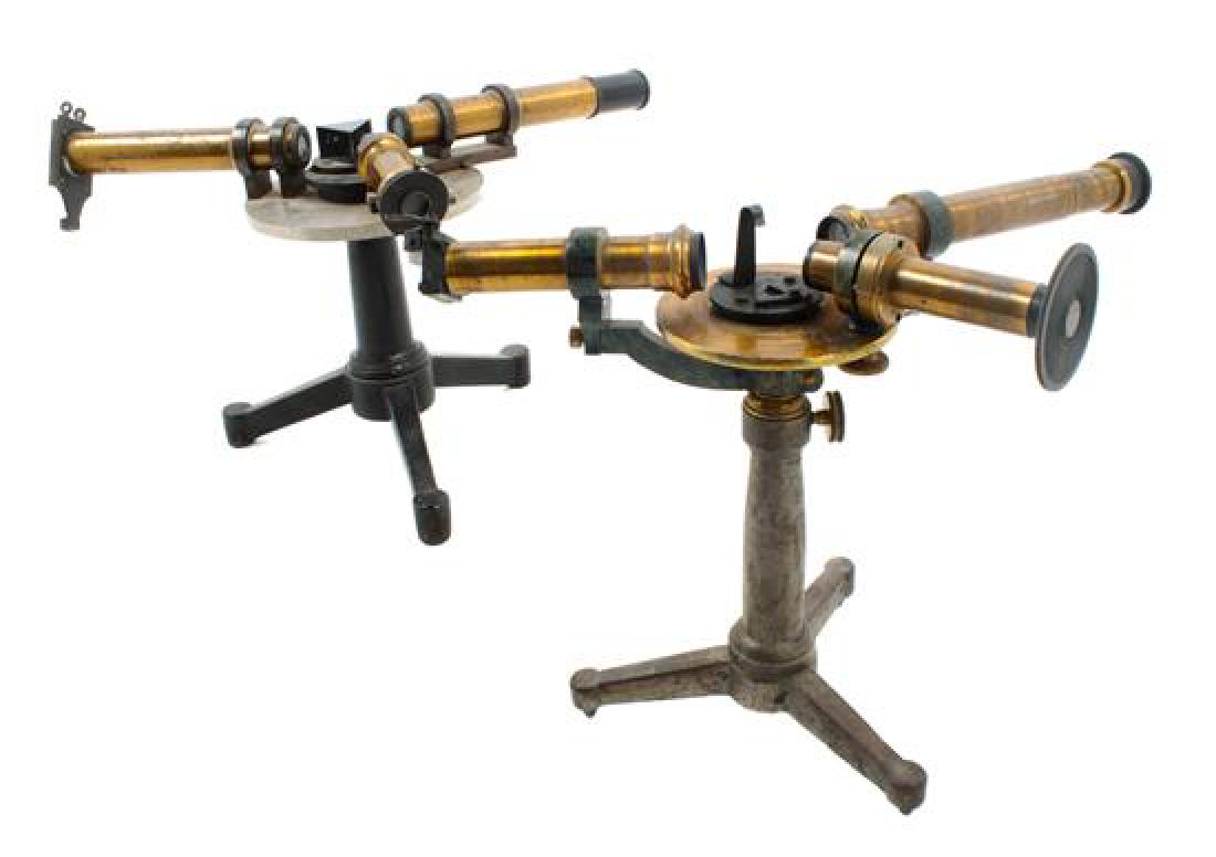 * Two Brass Tube and Metal Mounted Spectroscopes Height (1 of 1)