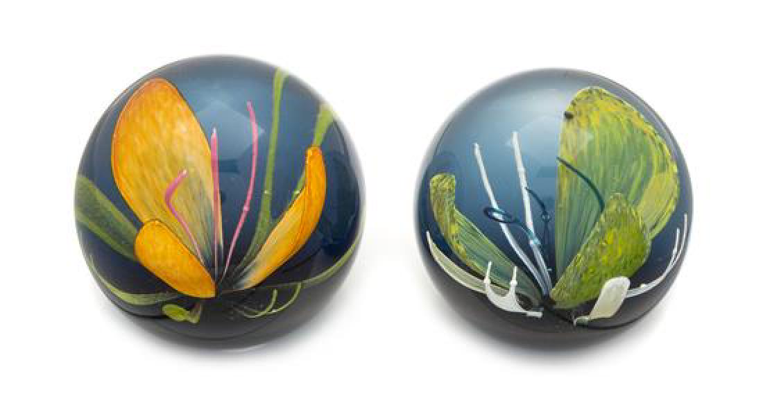 * Caithness Glass, Scotland, two glass paperweights, (1 of 1)