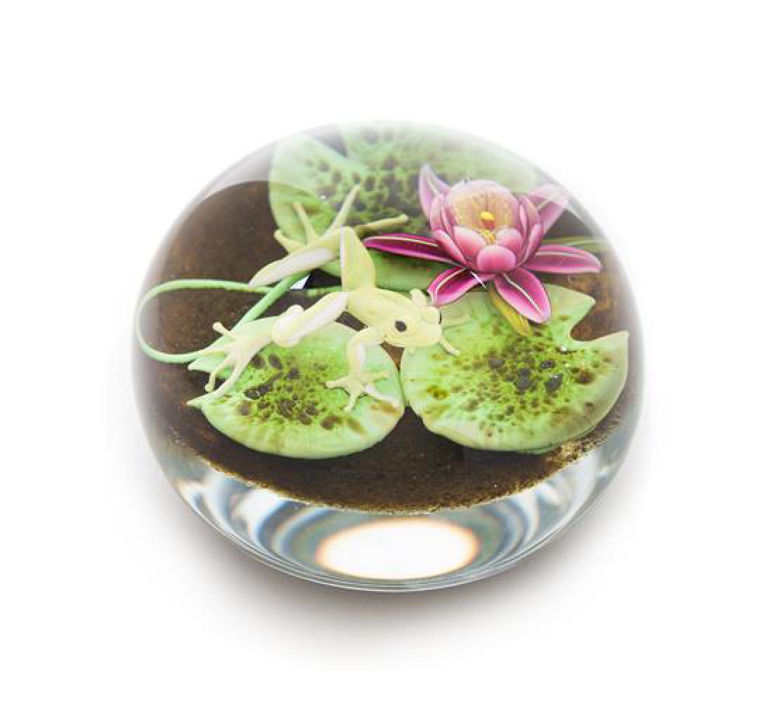 * Jim Donofrio, (American), Frog paperweight, 1996 (1 of 1)