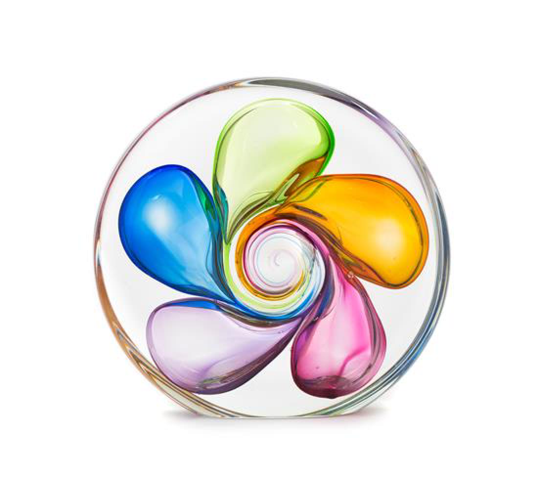 * Leon Applebaum, (American), a glass paperweight (1 of 1)