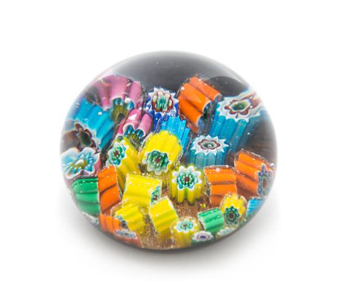 * An Italian Murano Millefiori Paperweight Diameter 3 (1 of 1)