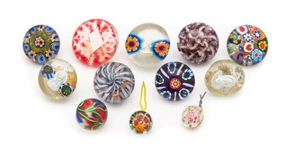 * A Set of Twelve Assorted Glass Buttons (1 of 1)