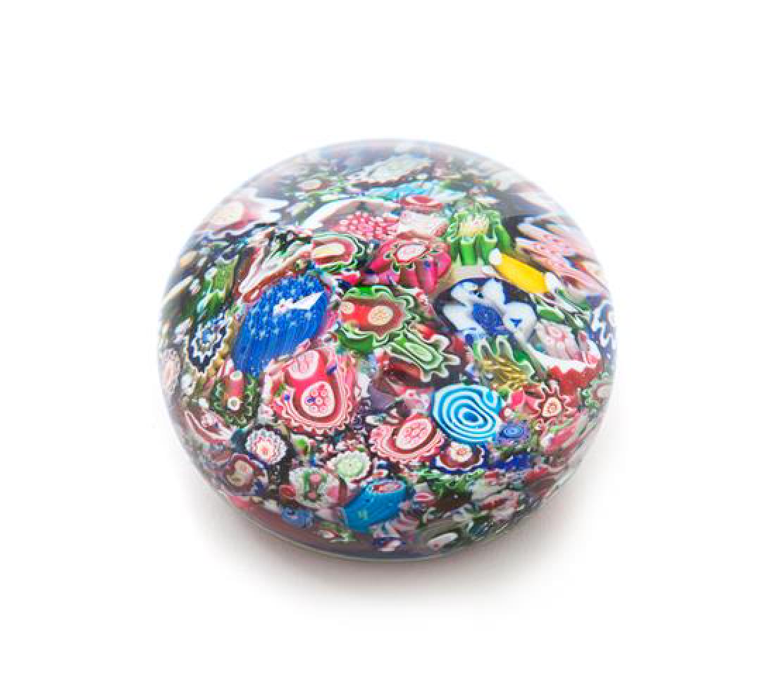 * Clichy, France, 19TH CENTURY, a scrambled millefiori (1 of 1)