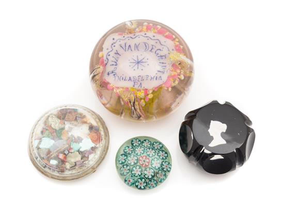 * A Miscellaneous Group of Four Paperweights Diameter (1 of 1)
