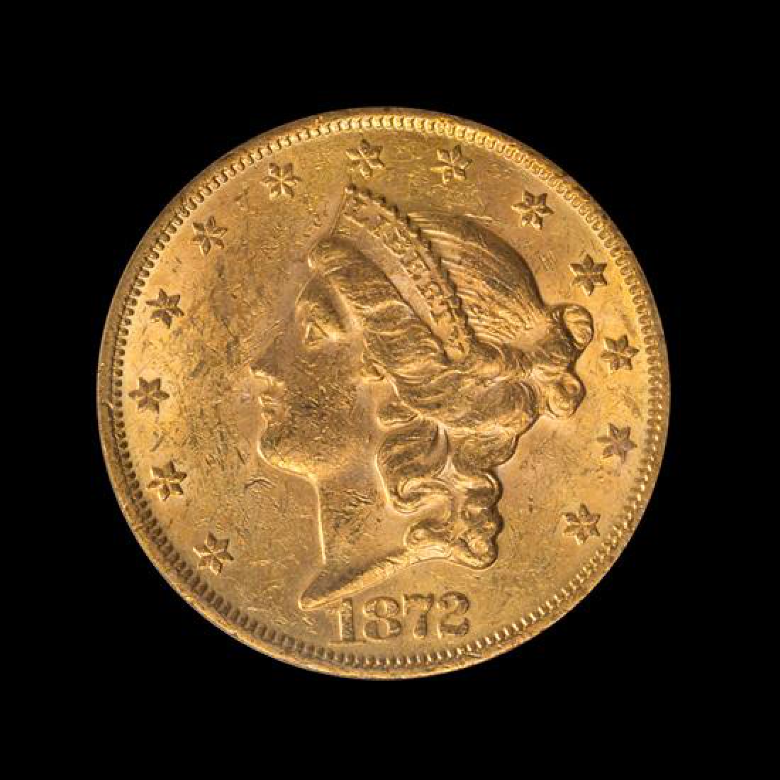 A United States 1872 Liberty Head $20 Gold Coin (1 of 3)