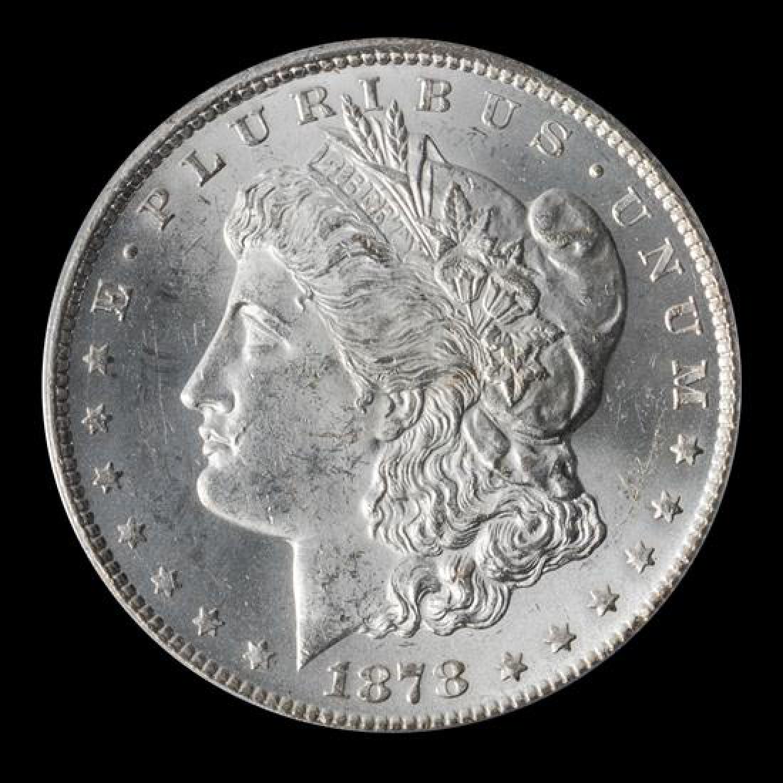 A United States 1878-CC Morgan Silver Dollar Coin (1 of 3)