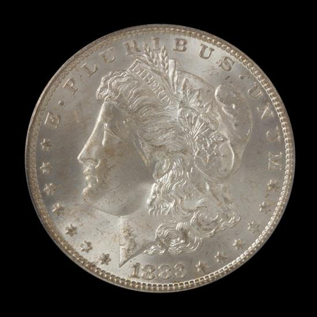 A United States 1883-CC Morgan Silver Dollar Coin (1 of 3)