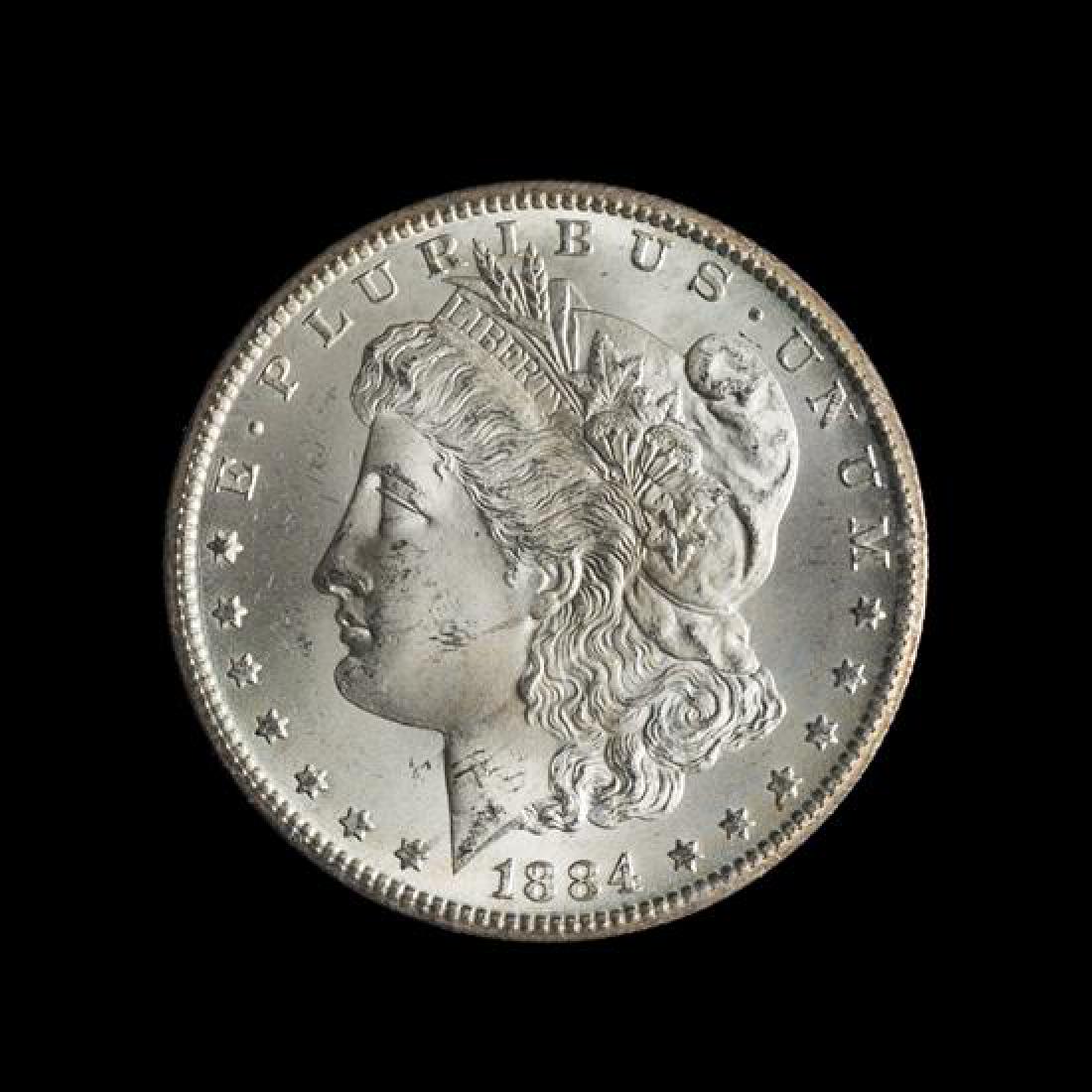 A United States 1884-CC GSA: Morgan Silver Dollar Coin (1 of 3)