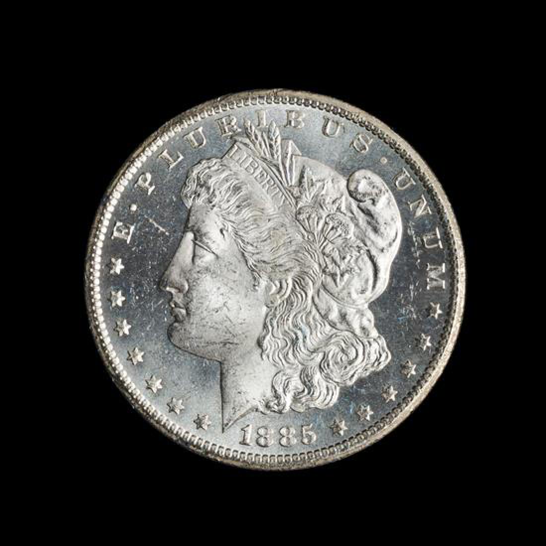 A United States 1885-CC GSA: Morgan Silver Dollar Coin (1 of 3)