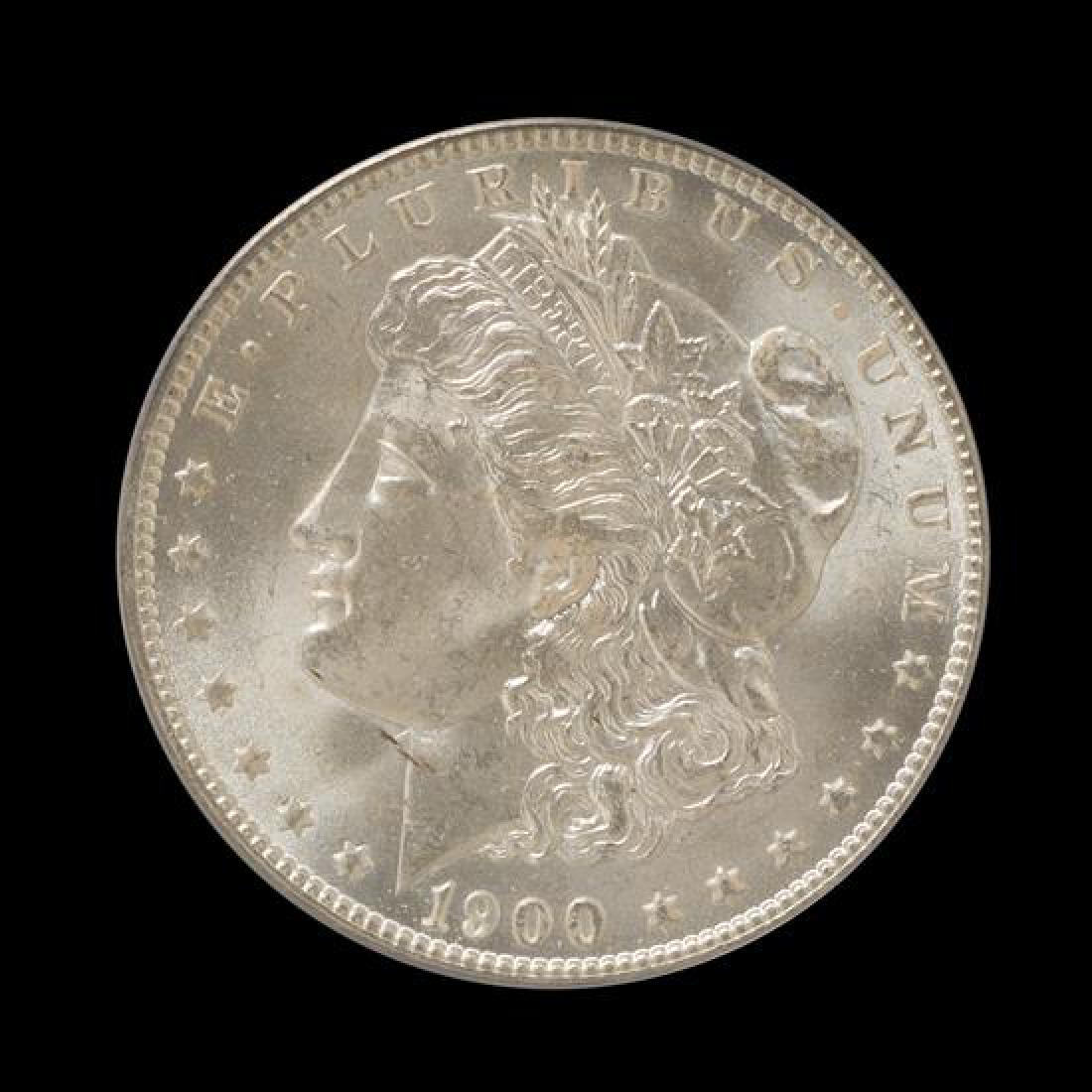 A United States 1900-O Morgan Silver Dollar Coin (1 of 3)