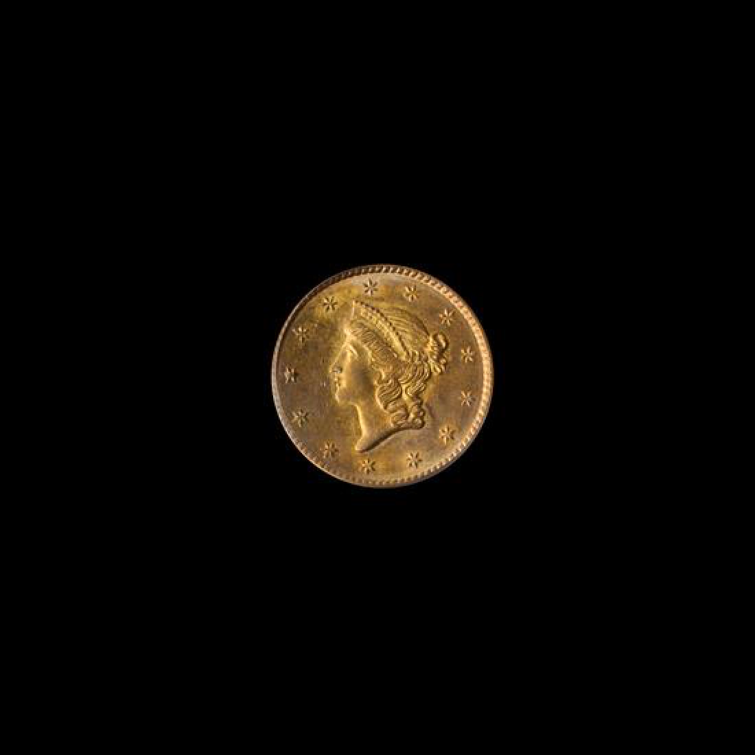 A United States 1851 Liberty Head $1 Gold Coin (1 of 3)