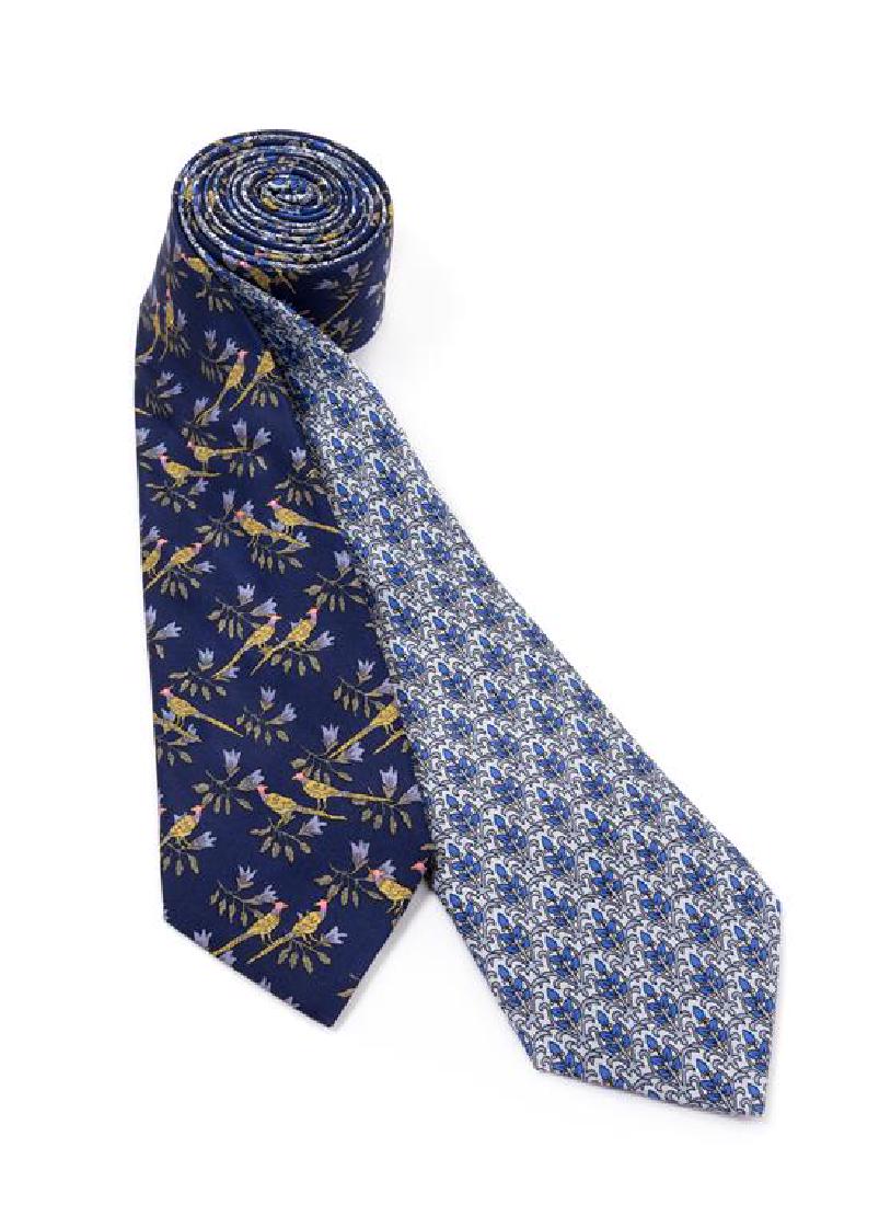 * A Pair of Hermès Silk Ties, (1 of 3)