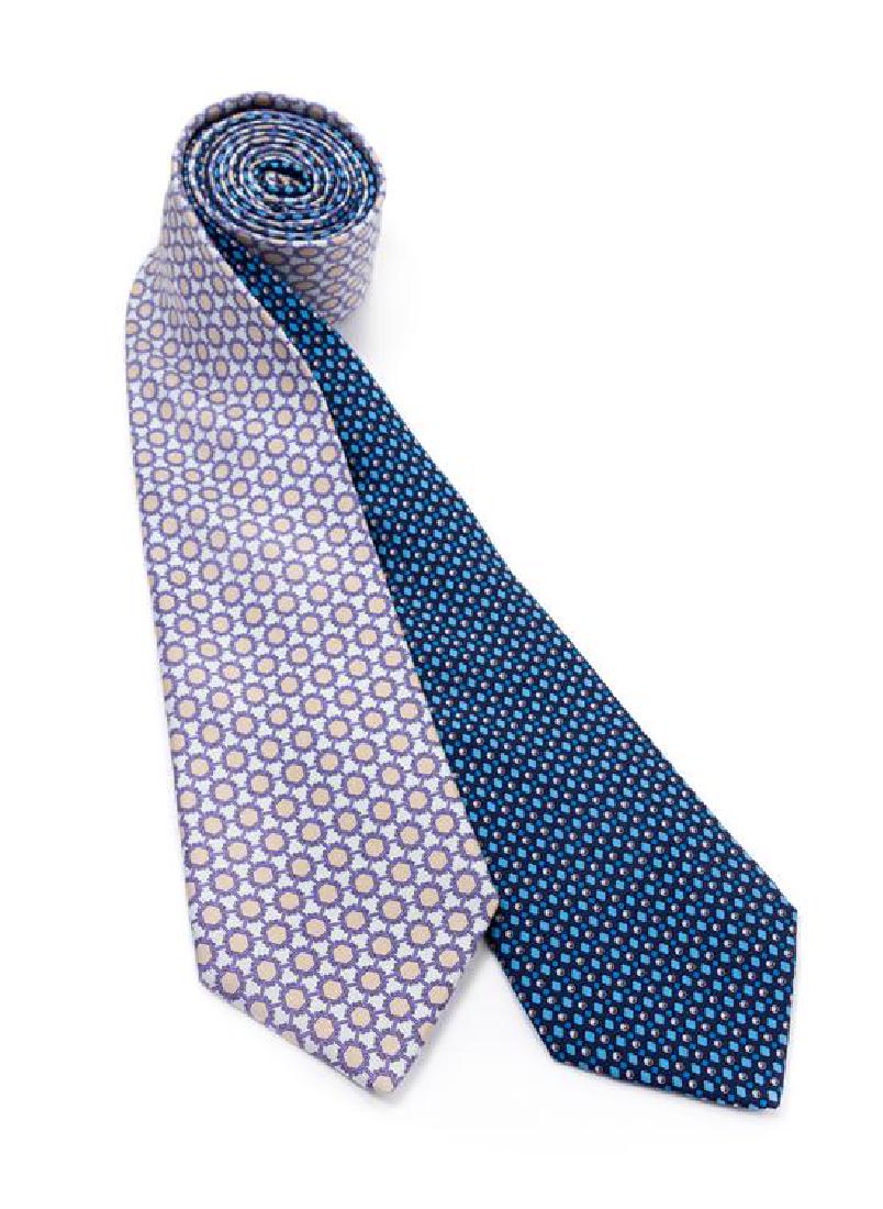 * A Pair of Hermès Silk Ties, (1 of 3)
