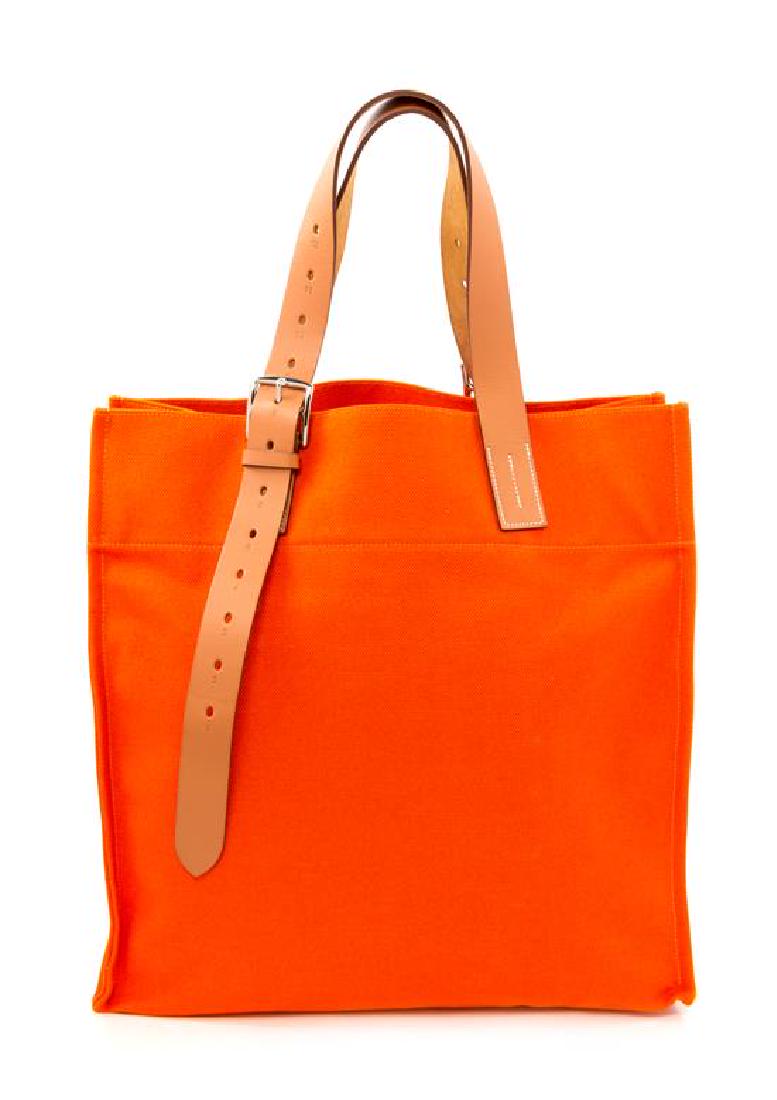 An Hermès Orange Canvas Etiviere Shopping Tote, 16" x (1 of 4)
