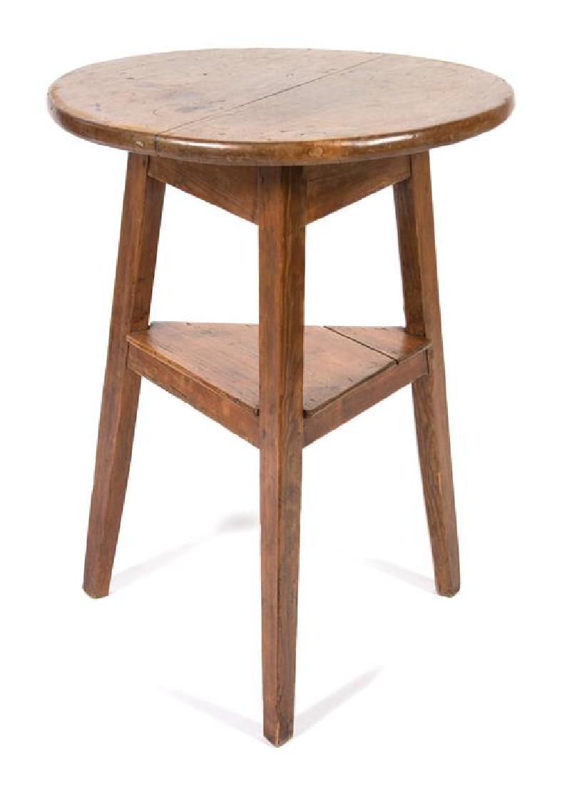 An English Stripped Pine Cricket Table Height 28 1/2 x (1 of 1)