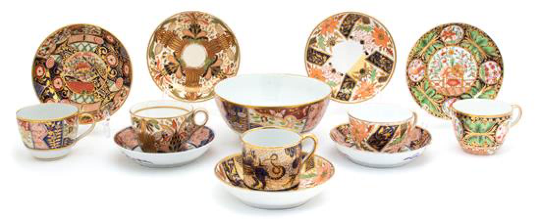 A Collection of English Imari Design Porcelains (1 of 1)