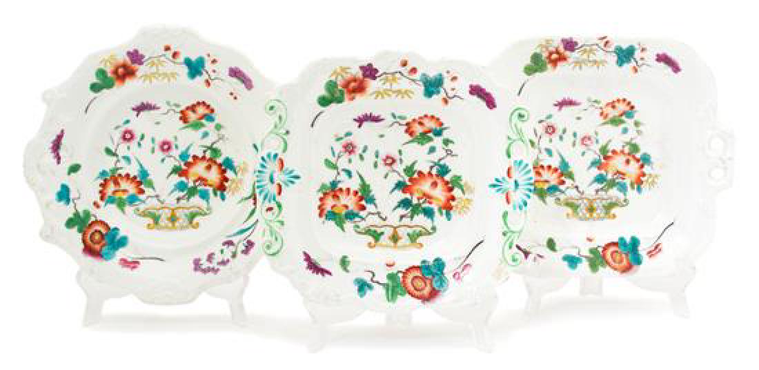 Ten Pieces of English Polychrome Decorated Molded (1 of 1)