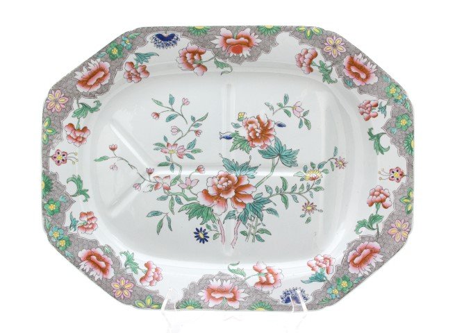 An English Polychromed Decorated Stoneware (1 of 1)