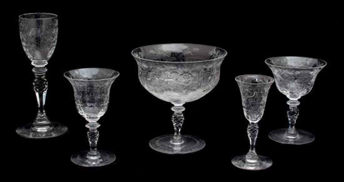A Collection of Hawkes Crystal Wheel Cut Stemware (1 of 1)