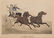Three Hand-Colored Prints Depicting Carriage Racing