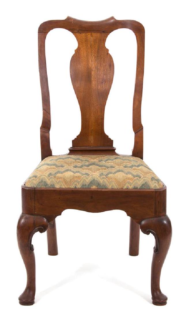 A Queen Anne Mahogany Side Chair Height 37 3/4 inches. (1 of 1)
