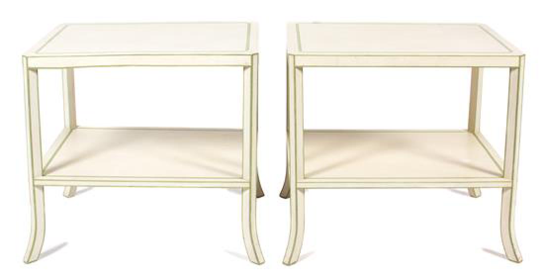A Pair of Contemporary Painted Side Tables Height 26 x (1 of 1)