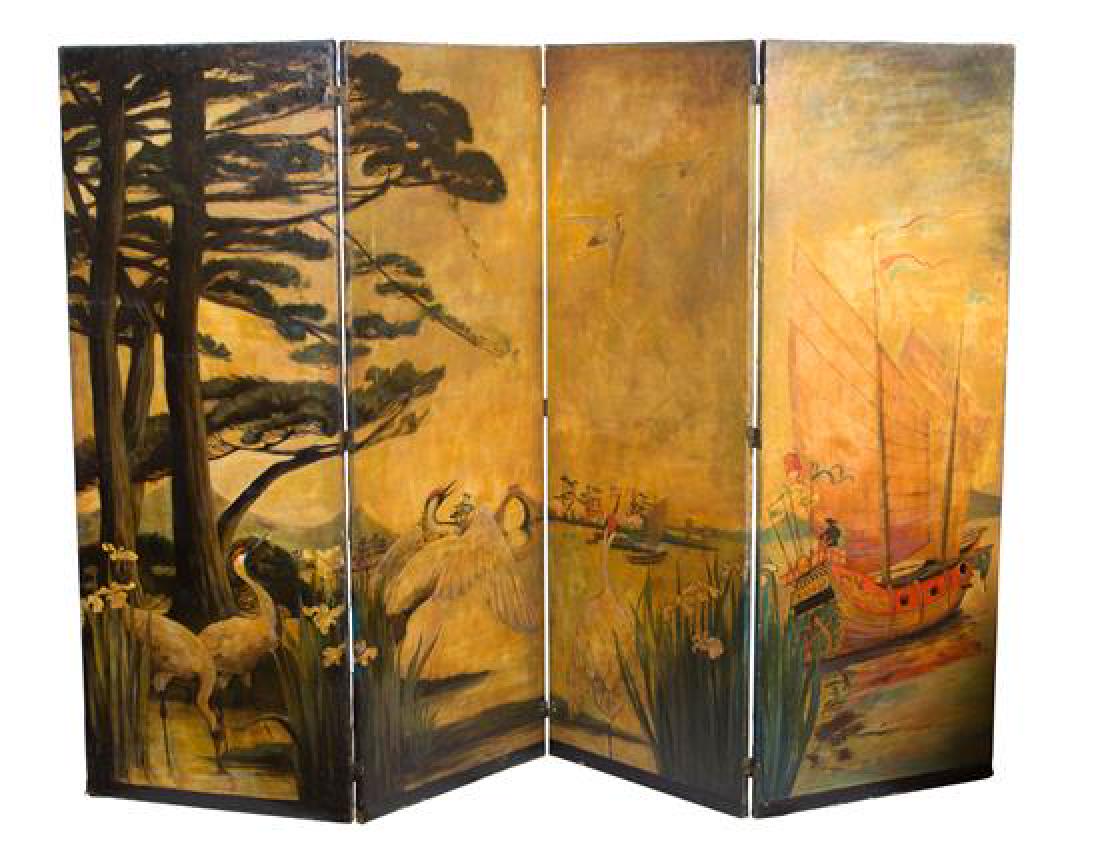 A Continental Four Panel Screen Height 72 x overall (1 of 1)