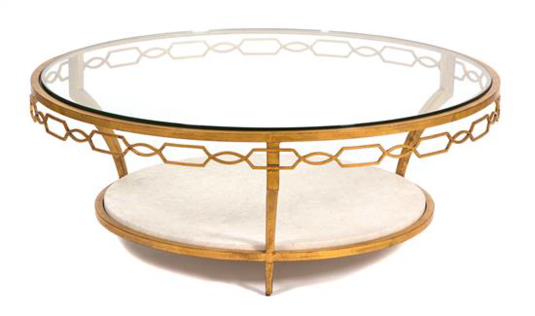 A Bill Pheasant for Baker Gilt Metal Center Table (1 of 1)