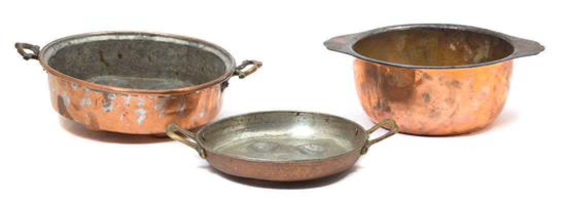 Three Vintage Copper and Brass Pieces Diameter of (1 of 1)