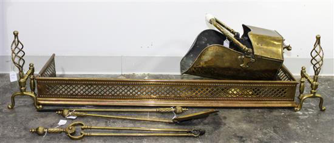An Assembled Set of Brass Fire Equipment (1 of 1)