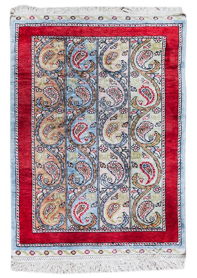 A Persian Silk Prayer Rug (1 of 1)