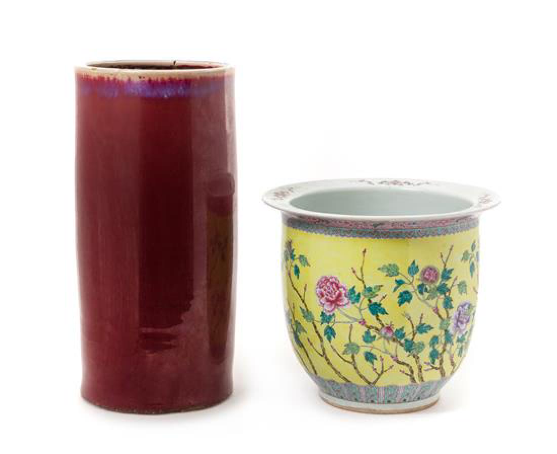 Two Chinese Porcelain Articles Height of taller 20 3/4 (1 of 1)