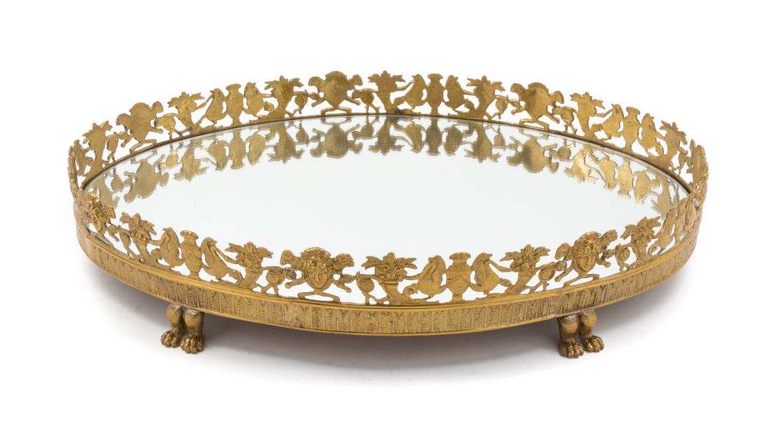 A French Gilt Bronze Table Plateau Width 25 1/2 inches. (1 of 1)