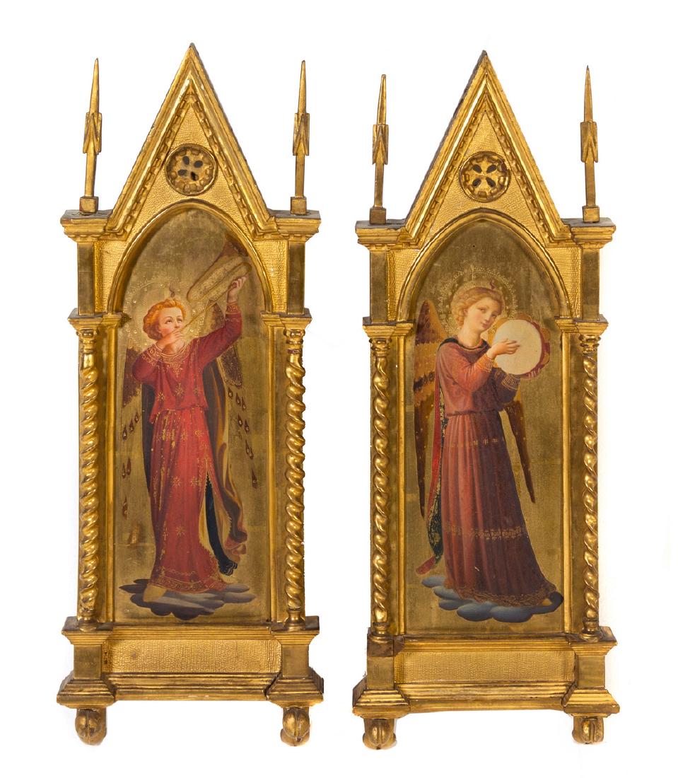 A Pair of Grand Tour Paintings in Giltwood Frames (1 of 1)