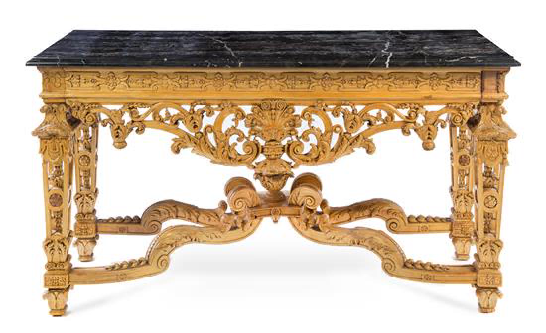 An Italian Carved Wood Center Table Height 36 x width (1 of 1)