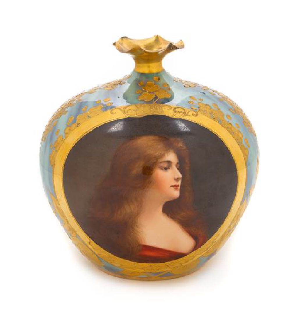 * A Vienna Porcelain Vase Height 5 inches. (1 of 1)