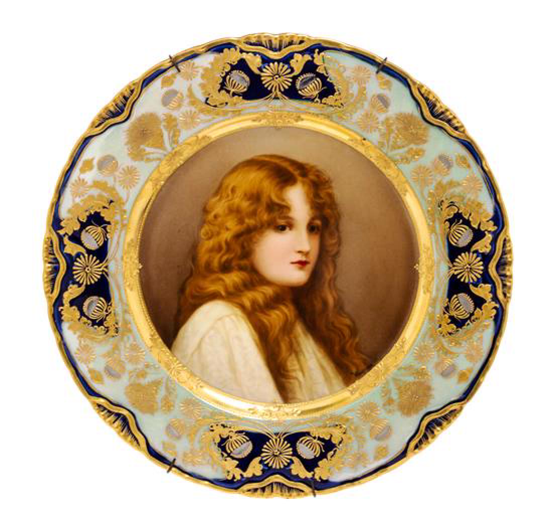 * A Vienna Porcelain Cabinet Plate Diameter 9 7/8 (1 of 1)