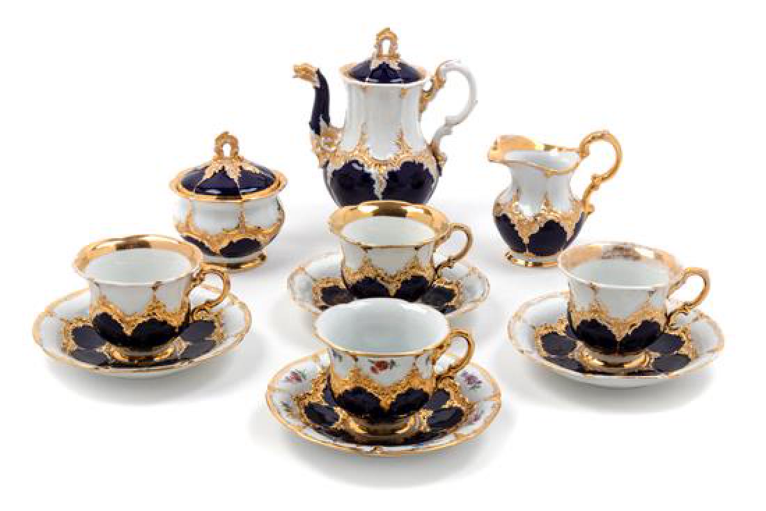 A Meissen Porcelain Tea Service Height of teapot 7 1/2 (1 of 2)