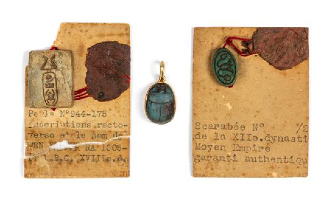 A Group of Ancient Egyptian Articles Height of largest (1 of 1)